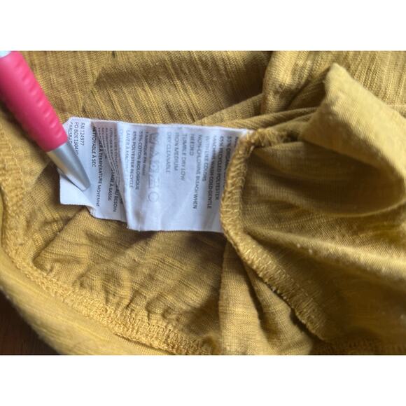 Prana Gold Yellow Knit Cotton Blend Tank Top Women’s Size Medium - Picture 7 of 8